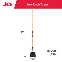 Ace 7 in. W X 58.25 in. L Steel Sidewalk Scraper