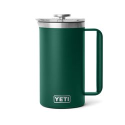 YETI Rambler 34 oz Black Forest Green French Press