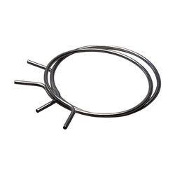 Deflect-O 4 in. D Silver Metal Adjustable Vent Clamp
