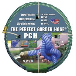 The Perfect Garden Hose 5/8 in. D X 100 ft. L Light Duty Professional Grade Flexible Garden Hose