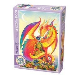 Cobble Hill Rainbow Dragon Jigsaw Puzzle Multicolored 100 pc