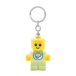 LEGO Minifigures Plastic Green/Yellow Baby Keychain w/LED Light