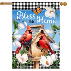 Briarwood Lane House Flag 28 in. H X 40 in. W