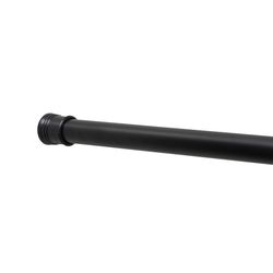 Zenna Home Adjustable Shower Rod 86 in. L Matte Black