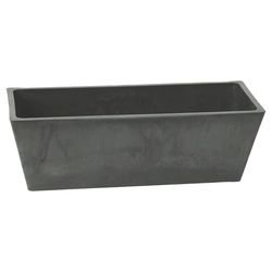 Algreen 7 in. H X 7.5 in. W X 20 in. D Plastic Windowsill Planter Slate