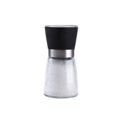 Kamenstein Black Glass Salt Grinder 4 oz