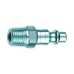 Tru-Flate Steel Industrial/Milton Plug 1/4 in. Male 1 pc