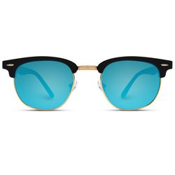 WearMe Pro Sunglasses Black Frame Blue Lens