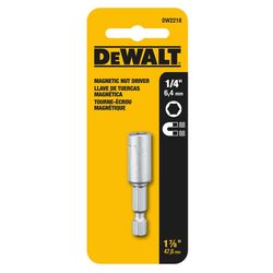 DeWalt 1/4 in. X 1-7/8 in. L Nut Driver Heat-Treated Steel 1 pc