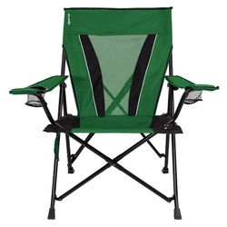 Kijaro Dual Lock 1-Position Green Camping Folding Chair