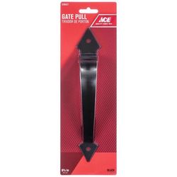 Ace 8.75 in. L Matte Black Stainless Steel Ornamental Gate Pull