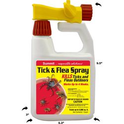 Summit Tick & Flea Spray Insect Killer Liquid Concentrate 32 oz