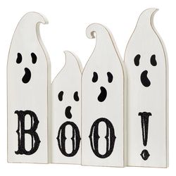 Glitzhome Halloween Ghost Table Decor MDF 1 pc