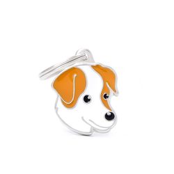 MyFamily Friends Brown/White Jack Russell Metal Dog Pet Tags