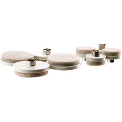Shepherd Hardware Felt Table/Chair Leg Tip Beige Round 1 in. W 20 pk