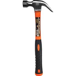 JMK Illinois Industrial Tool 8 oz Smooth Face Claw Hammer 10 in. Fiberglass Handle