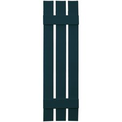 Builders Edge 47 in. H X 12 in. W Midnight Blue Board and Batten Vinyl Shutter 2 pk