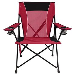 Kijaro Dual Lock 1-Position Red Camping Folding Chair