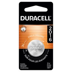 Duracell Lithium Coin 2016 3 V 75 mAh Security and Electronic Battery 1 pk