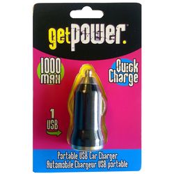 GetPower DC Single USB Car Charger 1 pk