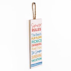 P Graham Dunn 10 in. H X 3.5 in. L Multicolored Wood String Sign