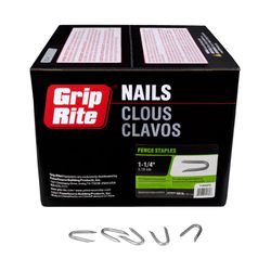 Grip-Rite 1/4 in. W X 1-1/4 in. L Hot-Dipped Galvanized Steel Fence Staples 9 Ga. 4350 pk 50 lb