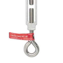 Hampton Zinc-Plated Stainless Steel 0.327 in. D Turnbuckle 350 lb 8 in. L