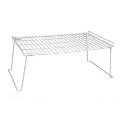 Grayline Life Organized 7.25 in. H X 18.5 in. W X 12 in. L PE Coated White Stackable Shelf