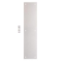 Brinks Commercial 15 in. L Satin Aluminum Push Plate