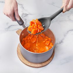 Tovolo Charcoal Silicone Slotted Deep Spoon