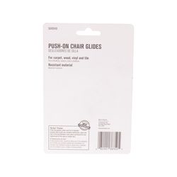 Ace Gray 1-5/8 in. Push-On Plastic Chair Glide 4 pk