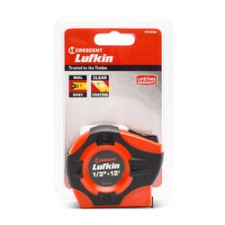 Lufkin P1000 Series 12 ft. L X 0.5 in. W Hi-Viz Tape Measure 1 pk