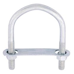 Hampton 3/8 in. X 3 in. W X 4-1/8 in. L Coarse Zinc-Plated Steel U-Bolt
