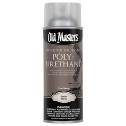 Old Masters Satin Clear Oil-Based Polyurethane Spray 12 oz