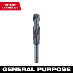Milwaukee Thunderbolt 13/16 in. X 6 in. L Black Oxide Drill Bit 3-Flat Shank 1 pc