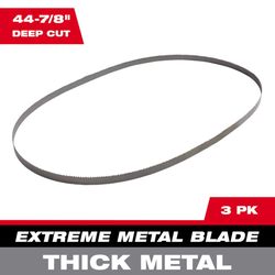 Milwaukee 14.29 in. L X 14.29 in. W Metal Band Saw Blade 8/10 TPI Variable teeth 3 pk