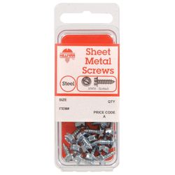 HILLMAN No. 10 Ga. X 1 in. L Slotted Hex Washer Head Sheet Metal Screws 8 pk