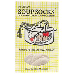 Regency White Cotton Soup Sock