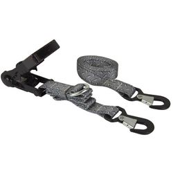 Keeper Ergo-Torque 1.25 in. W X 8 ft. L Gray Ratchet Tie Down Strap 800 lb 2 pk