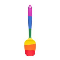 HIC Kitchen Rainbow Silicone/Zinc Spoon Spatula