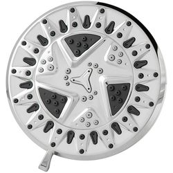 PlumbCraft Chrome ABS 6 settings Showerhead 1.8 gpm