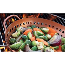 Outset Cast Iron Grill Wok 13.5 in. L X 10.75 in. W 1 pk
