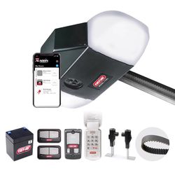 Genie StealthDrive Connect 1-1/4 HP Belt Drive WiFi Compatible Smart-Enabled Garage Door Opener w/Ba
