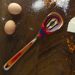 Totally Bamboo Baltique Marrakesh Multicolored Bamboo Slotted Spoon