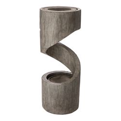 Glitzhome Polyresin Gray 31.3 in. H Fountain