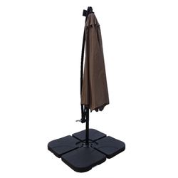 Hiland Cantilever 118.2 in. Tan Offset Offset Umbrella