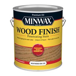 Minwax Wood Finish Semi-Transparent Weathered Oak Oil-Based Penetrating Wood Stain 1 gal