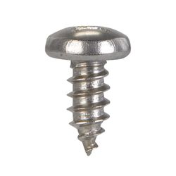 HILLMAN No. 12 Ga. X 1/2 in. L Phillips Pan Head Sheet Metal Screws 100 pk