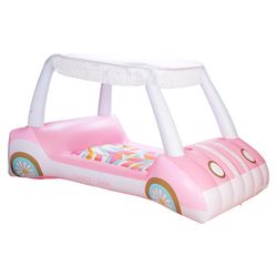 FUNBOY Barbie Multicolored Plastic Inflatable Golf Cart Pool Float