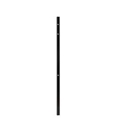 Fortress Building Products Athens 72 in. H X 2 in. W X 2  L Black Aluminum Line Post